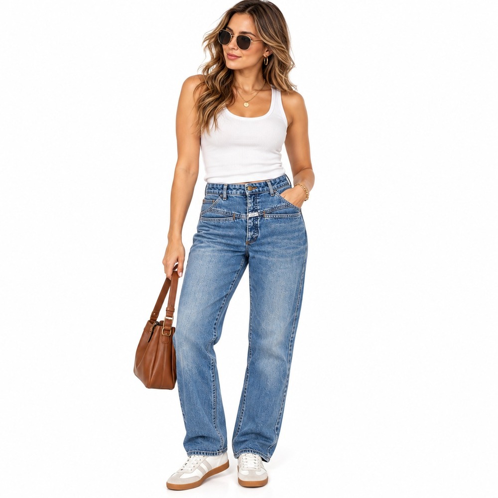 MARITHE + FRANCOIS GIRBAUD Women's Jeans VINTAGE 1996 100% Cotton 11/12 USA MADE
